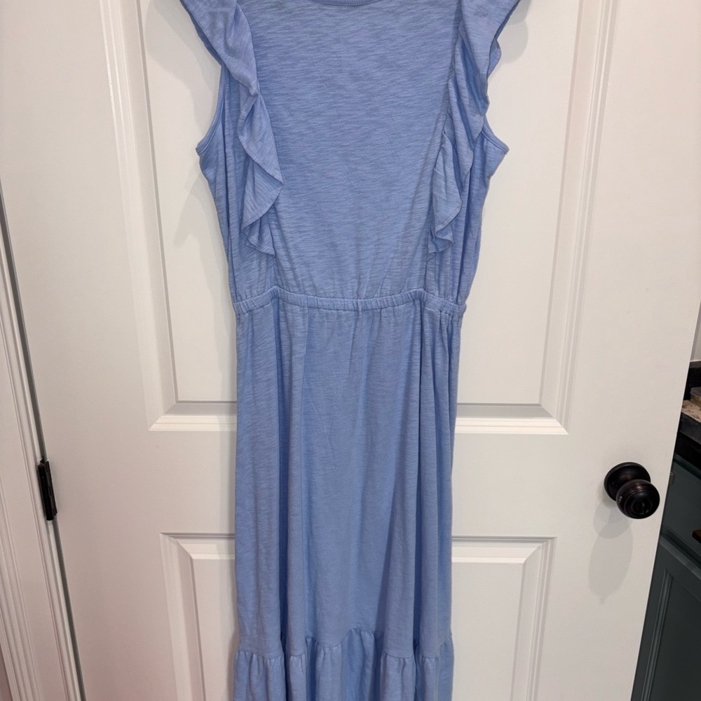 LOFT Sky Blue midi dress